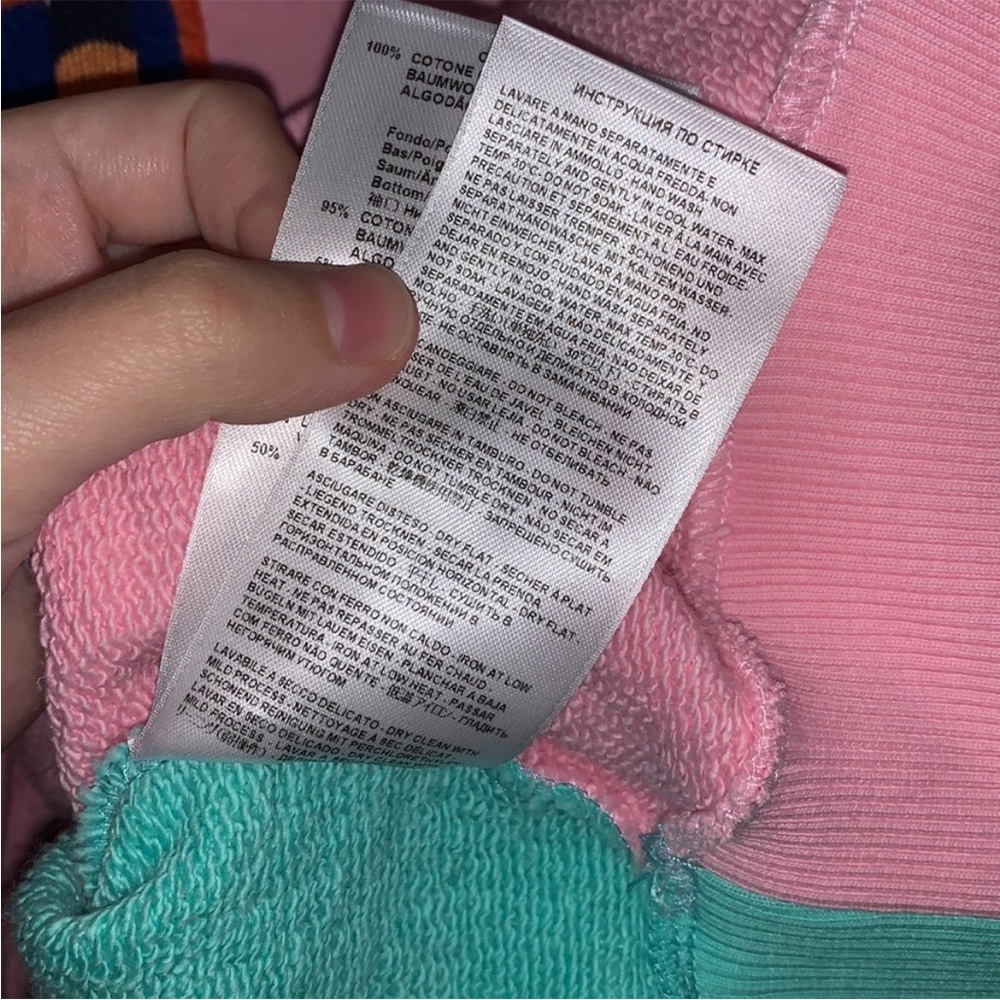 Authentic ETRO colour-block embroidered logo hoodie - Picture 7 of 16